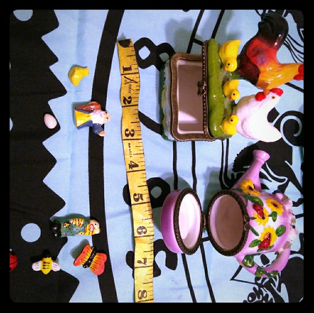 Novelty Ceramic Jewelry Curio Box